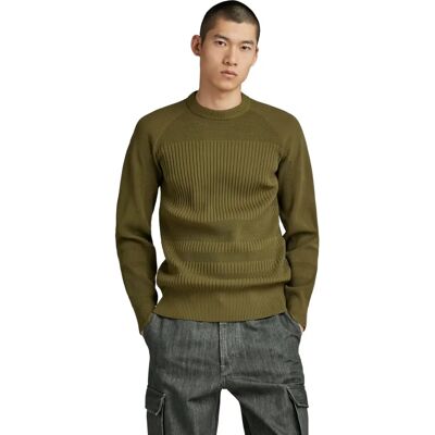 G-Star RAW Pull en Maille Engineered - Vert - Hommes M - Pull - Publicité G-Star RAW Pull en Maille Engineered - Vert - Hommes M - Pull - Publicité