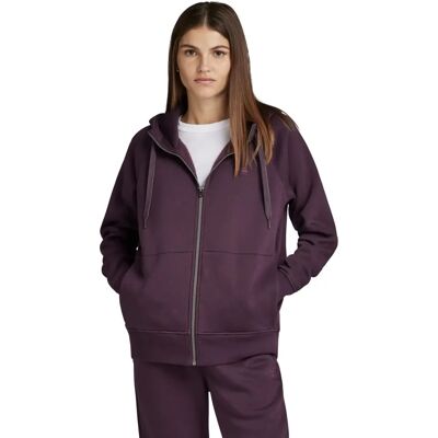Felpa con zip con cappuccio G-Star RAW viola - Donna Felpa con zip con cappuccio G-Star RAW viola - Donna