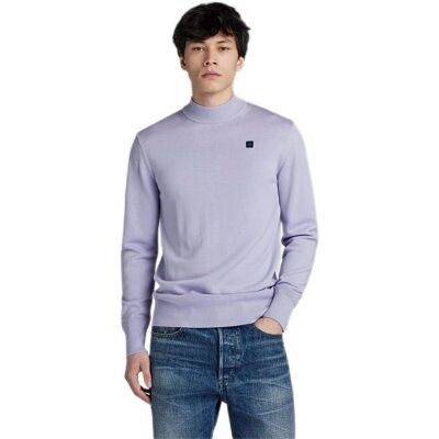 G-Star Raw Premium Core Mock Sweater - Grey - Men XL G-Star Raw Premium Core Mock Sweater - Grey - Men XL