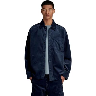 G-Star Raw XL Dark blue Shirt - Long Sleeve, Chest Pocket, Straight Hem G-Star Raw XL Dark blue Shirt - Long Sleeve, Chest Pocket, Straight Hem