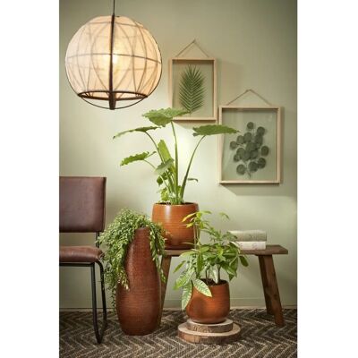 Mica Decorations Pella Hanglamp - 50cm Linnen Wit - Producttype Mica Decorations Pella Hanglamp - 50cm Linnen Wit - Producttype