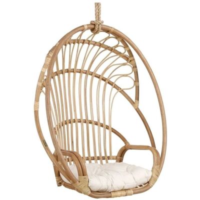 Mica Decorations Aufhängestuhl aus Rattan Hellbraun - Hängesessel Mica Decorations Aufhängestuhl aus Rattan Hellbraun - Hängesessel