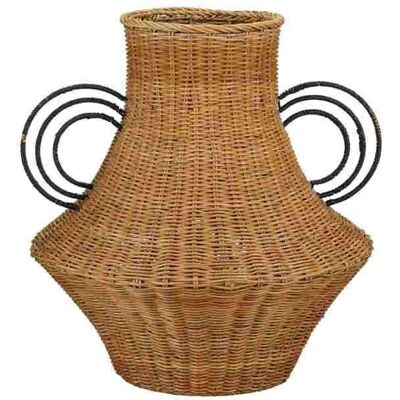 Mica Decorations - Fabiola Decoración Jarrón - Rattan - Marrón - Jarrón decorativo Mica Decorations - Fabiola Decoración Jarrón - Rattan - Marrón - Jarrón decorativo