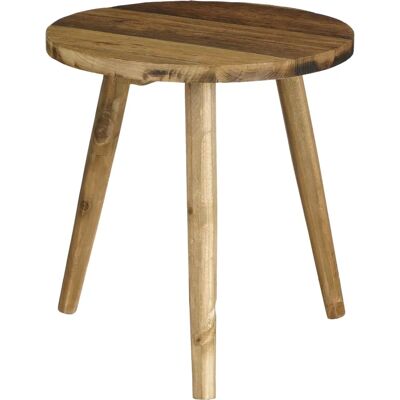 Bold Gerecycled Hout Bijzettafel - 35,5x33 cm - Bruin Bold Gerecycled Hout Bijzettafel - 35,5x33 cm - Bruin