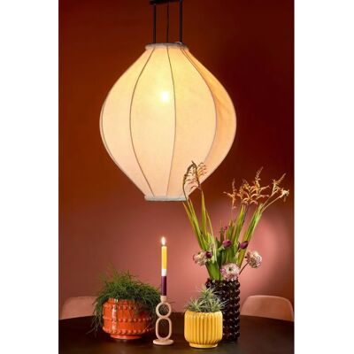 Mica Decorations Off White Linnen Hanglamp - H94 x Ø70 cm Mica Decorations Off White Linnen Hanglamp - H94 x Ø70 cm