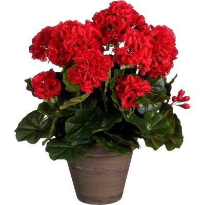 Mica Decorations - Geranium Kunstplant - Rood Mica Decorations - Geranium Kunstplant - Rood