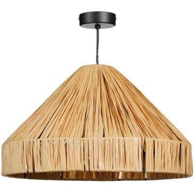Suspension Elisa - Raffia - Marron - Lampe suspendue - Publicité Suspension Elisa - Raffia - Marron - Lampe suspendue - Publicité