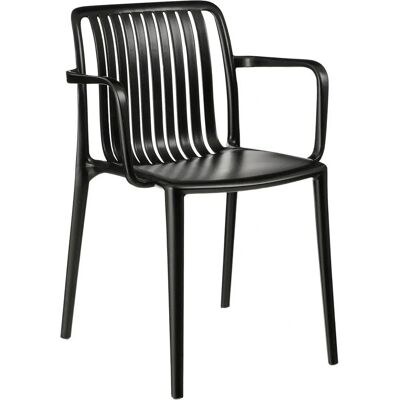 Chaise de jardin Paloma de Mica Decorations - Plastique lié à l'océan, noir - Publicité Chaise de jardin Paloma de Mica Decorations - Plastique lié à l'océan, noir - Publicité
