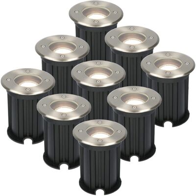 HOFTRONIC Maisy dimbare LED grondspot - Roestvrij staal - IP67 waterdicht - 5W - Buiten HOFTRONIC Maisy dimbare LED grondspot - Roestvrij staal - IP67 waterdicht - 5W - Buiten