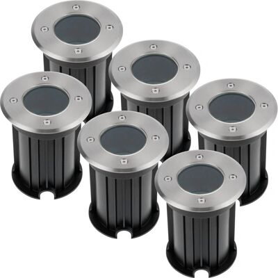 HOFTRONIC Ronde RVS Dimbare LED Bodemspot - Verlichting voor buiten HOFTRONIC Ronde RVS Dimbare LED Bodemspot - Verlichting voor buiten