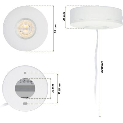 HOFTRONIC Pavo LED Plafondlamp - Ultra Plat 23mm - 2 Stuk HOFTRONIC Pavo LED Plafondlamp - Ultra Plat 23mm - 2 Stuk