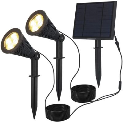 HOFTRONIC Zonne Tuinspot Bend Duo - IP65 Waterdicht, 3000K Warm Wit HOFTRONIC Zonne Tuinspot Bend Duo - IP65 Waterdicht, 3000K Warm Wit