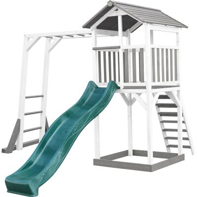 Axi Strand Speeltoren met Glijbaan & Zandbak - Buiten Speeltoestel Axi Strand Speeltoren met Glijbaan & Zandbak - Buiten Speeltoestel
