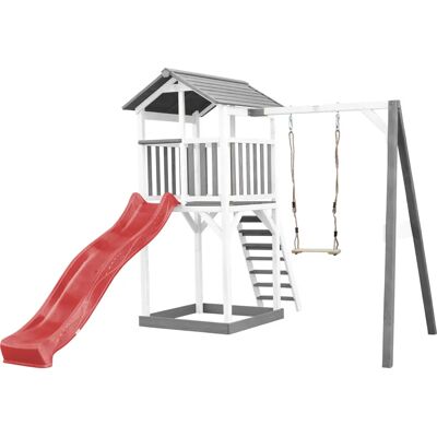 AXI Beach Tower - Wit/Grijs Hout - Platform 117 cm - Tower AXI Beach Tower - Wit/Grijs Hout - Platform 117 cm - Tower