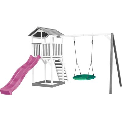 AXI - Beach Tower - Wit/Grijs hout - Glijbaan 228 cm AXI - Beach Tower - Wit/Grijs hout - Glijbaan 228 cm