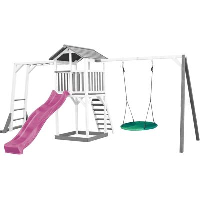 Axi Strand Speeltoren - Speeltoestel met Glijbaan & Schommel Axi Strand Speeltoren - Speeltoestel met Glijbaan & Schommel