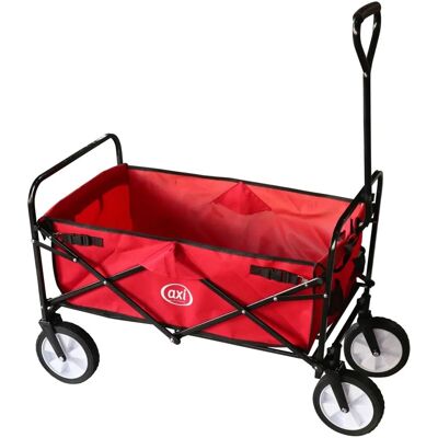 Chariot de jardin pliable AXI AB100 - Acier, Rouge, 80kg - Publicité Chariot de jardin pliable AXI AB100 - Acier, Rouge, 80kg - Publicité