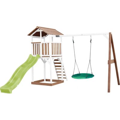 AXI - Beach Tower - Platform 117,5 cm - Glijbaan 228 cm - Play tower AXI - Beach Tower - Platform 117,5 cm - Glijbaan 228 cm - Play tower
