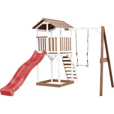 AXI - Beach Tower - Bruin en Wit - FSC-hout - Speeltoren AXI - Beach Tower - Bruin en Wit - FSC-hout - Speeltoren