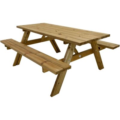 Axi Table de Pique-nique en Bois pour 6 Personnes - Table de Pique-nique - Publicité Axi Table de Pique-nique en Bois pour 6 Personnes - Table de Pique-nique - Publicité