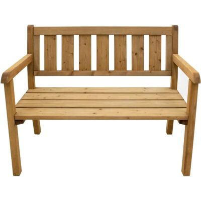 Axi Charlotte Holzgartenbank 110cm - Braun - Garteneinrichtung Axi Charlotte Holzgartenbank 110cm - Braun - Garteneinrichtung