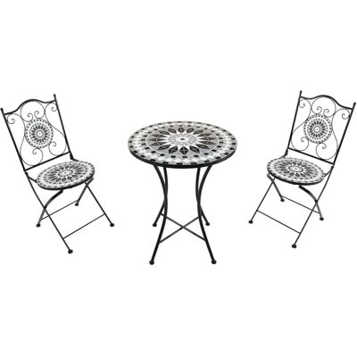 AXI - Amélie Mosaïque - 2 Chaises - Table 60x60 - Ensemble Bistro - Publicité AXI - Amélie Mosaïque - 2 Chaises - Table 60x60 - Ensemble Bistro - Publicité