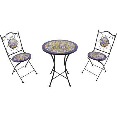 AXI - Amélie - Mosaik Blau Gelb - Garden Bistro Set AXI - Amélie - Mosaik Blau Gelb - Garden Bistro Set