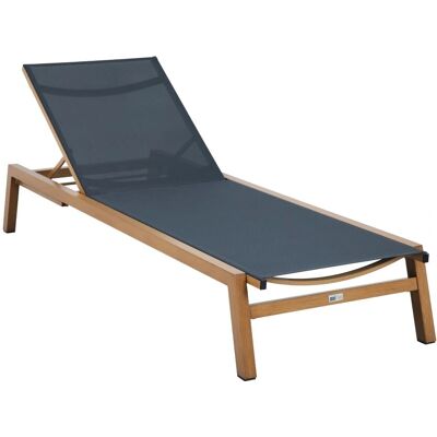 Axi Logan ligbed - Houtlook, anthraciet, verstelbaar Axi Logan ligbed - Houtlook, anthraciet, verstelbaar