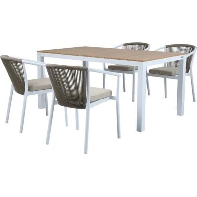 Axi Suvi Gartenset - Tisch & 4 Stühle mit Kissen Axi Suvi Gartenset - Tisch & 4 Stühle mit Kissen