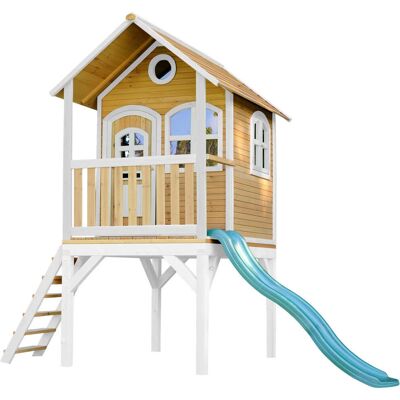 Axi Laura Spielhaus - FSC Holz, Rutsche, Veranda - Spielhaus Axi Laura Spielhaus - FSC Holz, Rutsche, Veranda - Spielhaus