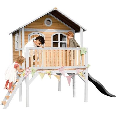 Casa de Juego de Madera Sophie FSC - Casa con Tobogán y Veranda Casa de Juego de Madera Sophie FSC - Casa con Tobogán y Veranda