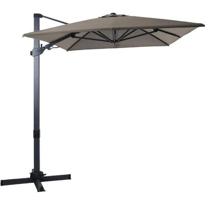 Axi Milad Premium Parasol Grijs/Topo - Tuin 200x300cm Axi Milad Premium Parasol Grijs/Topo - Tuin 200x300cm
