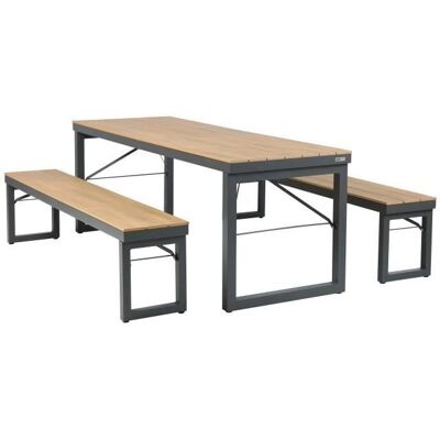 Axi Chianti Tuinset - Modern Antraciet/Teak Uitzicht - 6-8 Personen Axi Chianti Tuinset - Modern Antraciet/Teak Uitzicht - 6-8 Personen