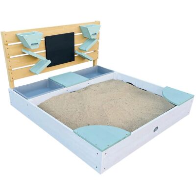 AXI Cato Holzsandkasten mit Wasser- & Sandbehältern - Kinderspiel im Garten AXI Cato Holzsandkasten mit Wasser- & Sandbehältern - Kinderspiel im Garten