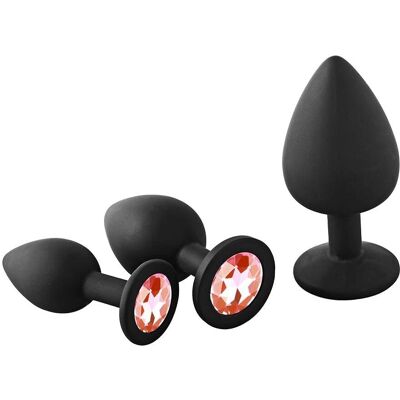Dreamtoys Kit di Allenamento Anale Pietra Rossa - Kit di Allenamento Anale Dreamtoys Kit di Allenamento Anale Pietra Rossa - Kit di Allenamento Anale