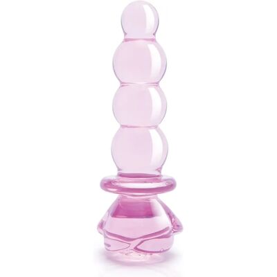Dream Toys Glaze Glass Rosebud Beaded Plug - 14cm Αντρικό αξεσουάρ Dream Toys Glaze Glass Rosebud Beaded Plug - 14cm Αντρικό αξεσουάρ