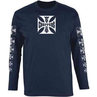 Camicia uomo a maniche lunghe West Coast Choppers OG Logo ATX Navy - Camicia Camicia uomo a maniche lunghe West Coast Choppers OG Logo ATX Navy - Camicia