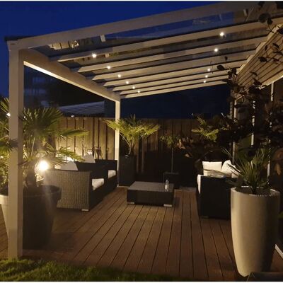 HOFTRONIC 12V 3W - Mini LED Inbouwspot - RVS - Waterdicht - Buiten - 60° - Warm wit HOFTRONIC 12V 3W - Mini LED Inbouwspot - RVS - Waterdicht - Buiten - 60° - Warm wit
