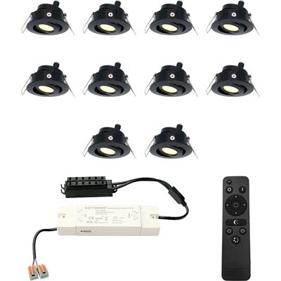 HOFTRONIC Sienna 10er Set LED-Einbaustrahler - Dimmbar, IP44 - 12V HOFTRONIC Sienna 10er Set LED-Einbaustrahler - Dimmbar, IP44 - 12V