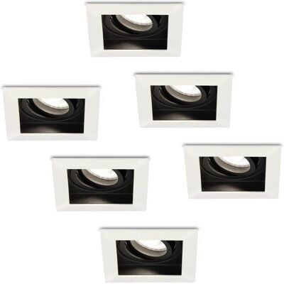 HOFTRONIC Durham 5W vierkante LED plafondlamp - Ingebouwd - Wit HOFTRONIC Durham 5W vierkante LED plafondlamp - Ingebouwd - Wit