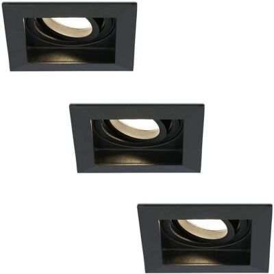 HOFTRONIC Durham 3x LED Inbouwspots - Kantelbaar, Vierkant - 2700K - 5W HOFTRONIC Durham 3x LED Inbouwspots - Kantelbaar, Vierkant - 2700K - 5W