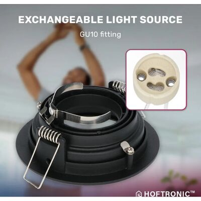 HOFTRONIC HOFTRONIC Laredo RGBWW IP20 - Set van 3 inbouwspots LED HOFTRONIC HOFTRONIC Laredo RGBWW IP20 - Set van 3 inbouwspots LED