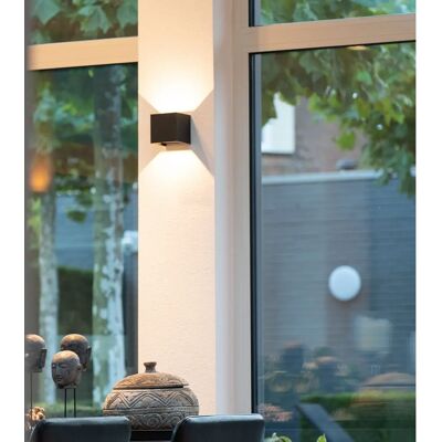 HOFTRONIC Kansas 2x LED Wandlamp Zwart HOFTRONIC Kansas 2x LED Wandlamp Zwart