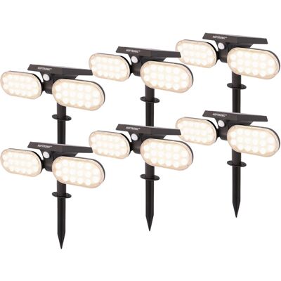 HOFTRONIC 6x Zonne-LED Tuinspot - Tuinverlichting HOFTRONIC 6x Zonne-LED Tuinspot - Tuinverlichting