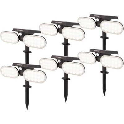HOFTRONIC 6x Zonne-energie LED Tuinspot Pato PIR - Buiten Zonne-energie LED Spot HOFTRONIC 6x Zonne-energie LED Tuinspot Pato PIR - Buiten Zonne-energie LED Spot