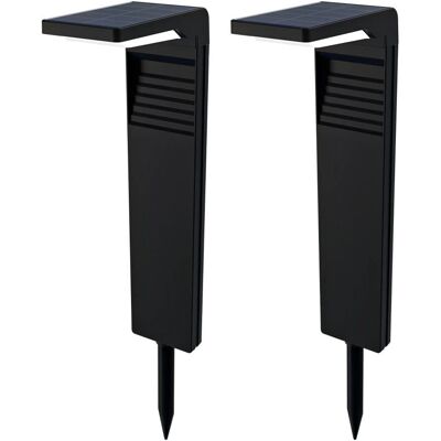 HOFTRONIC Maine Zonnepadverlichting - IP65 Weerbestendig - Warm Wit - Set van 2 HOFTRONIC Maine Zonnepadverlichting - IP65 Weerbestendig - Warm Wit - Set van 2