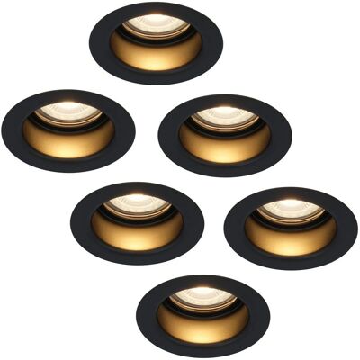 HOFTRONIC Mari LED Inbouwspots - 6-pack - Warm Wit 2700K - Dimbaar - Binnen/Buiten HOFTRONIC Mari LED Inbouwspots - 6-pack - Warm Wit 2700K - Dimbaar - Binnen/Buiten