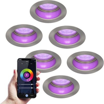 HOFTRONIC SMART 6x Mari RGBWW LED Einbaustrahler - IP65 HOFTRONIC SMART 6x Mari RGBWW LED Einbaustrahler - IP65