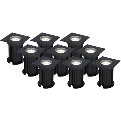HOFTRONIC Ramsay LED Bodeneinbaustrahler - IP67 wasserdicht - 5W - Schwarz - GU10 6000K HOFTRONIC Ramsay LED Bodeneinbaustrahler - IP67 wasserdicht - 5W - Schwarz - GU10 6000K