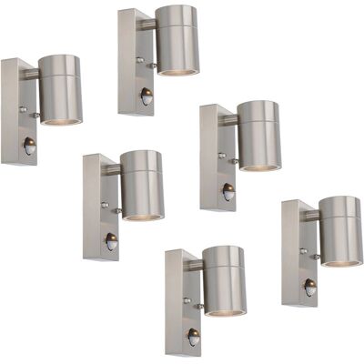 HOFTRONIC 6x Mason Wandlamp - Roestvrij staal, 4000K HOFTRONIC 6x Mason Wandlamp - Roestvrij staal, 4000K